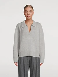 Kiki Cashmere Polo Sweater