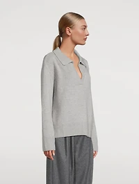 Kiki Cashmere Polo Sweater