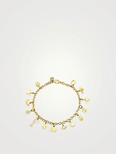 Gold Charm Bracelet
