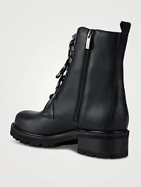 Clover Leather Laced Ankle Boots