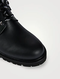 Clover Leather Laced Ankle Boots