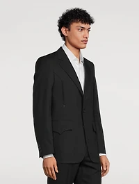 Wool Single-Breasted Jacket