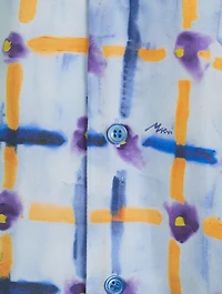 Habotai Silk Shirt Saraband Print
