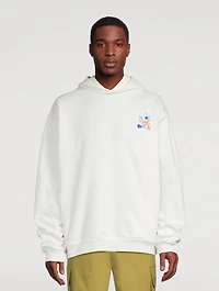 Dripping Logo Cotton Hoodie
