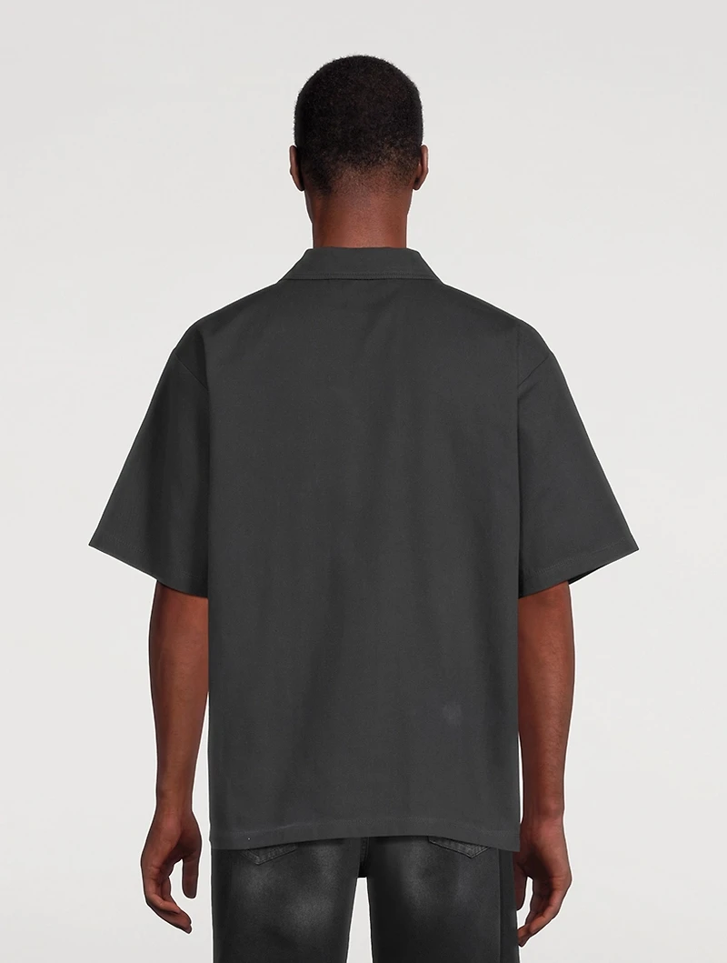 Half-Zip Short-Sleeve Shirt