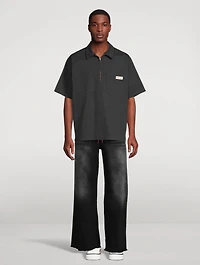 Half-Zip Short-Sleeve Shirt