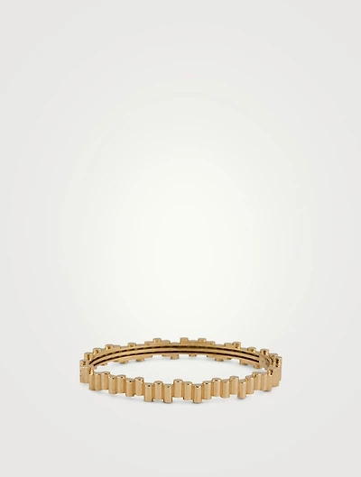 Edge 18K Gold Bangle Bracelet