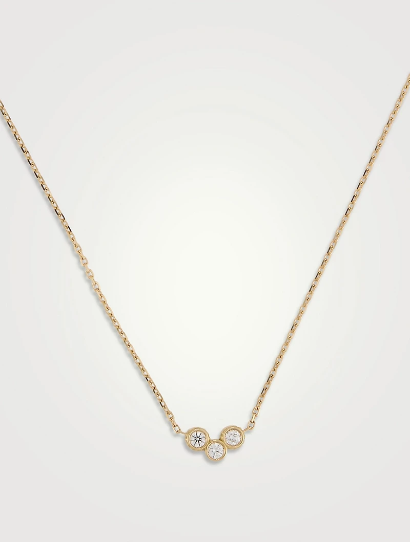 Clique Riviere 18K Gold Necklace With Diamonds