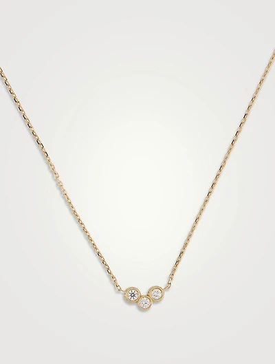 Clique Riviere 18K Gold Necklace With Diamonds