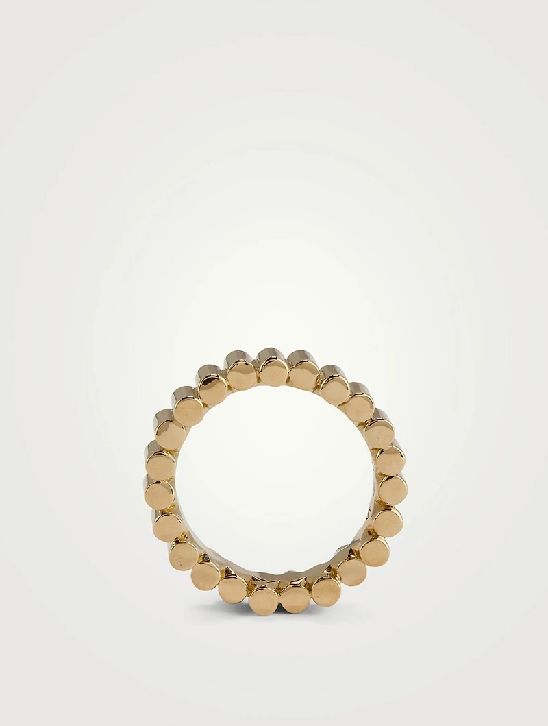 Edge 18K Gold Ring With Diamonds