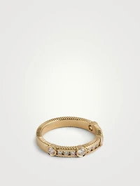 Rayon 18K Gold Ring With Diamonds