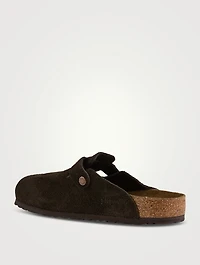 Boston Suede Clogs With Soft Footbed