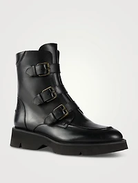 Benwin Leather Combat Boots