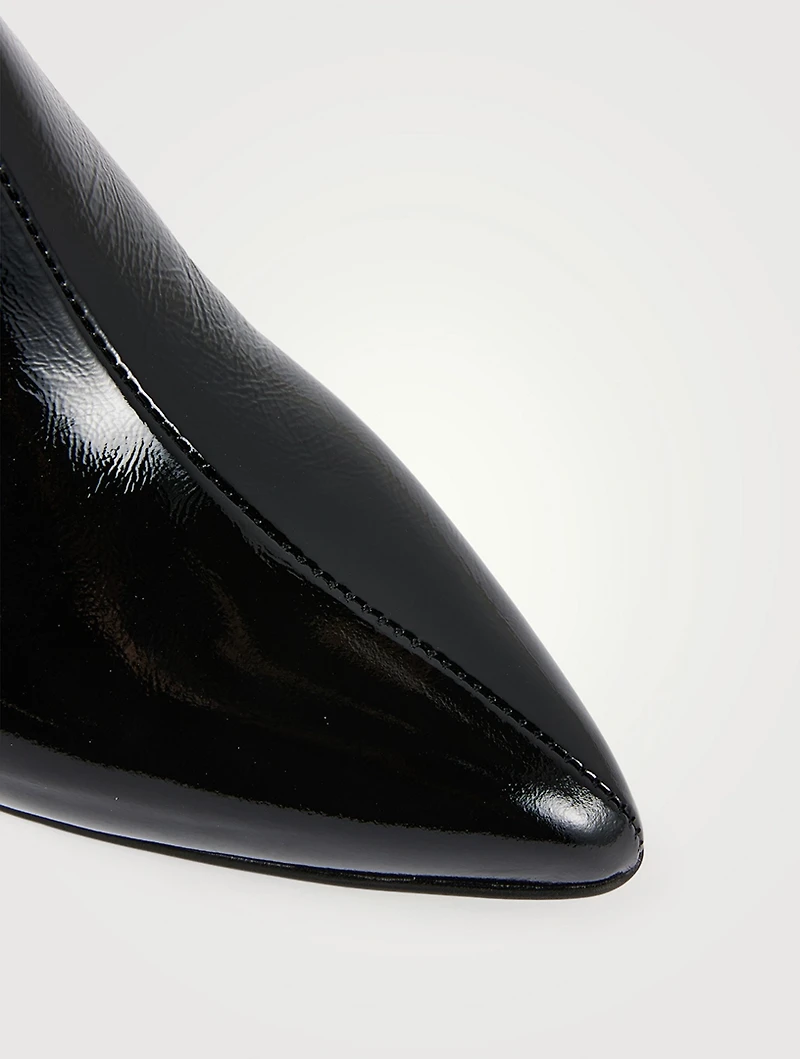 Amely Crinkle Leather Booties