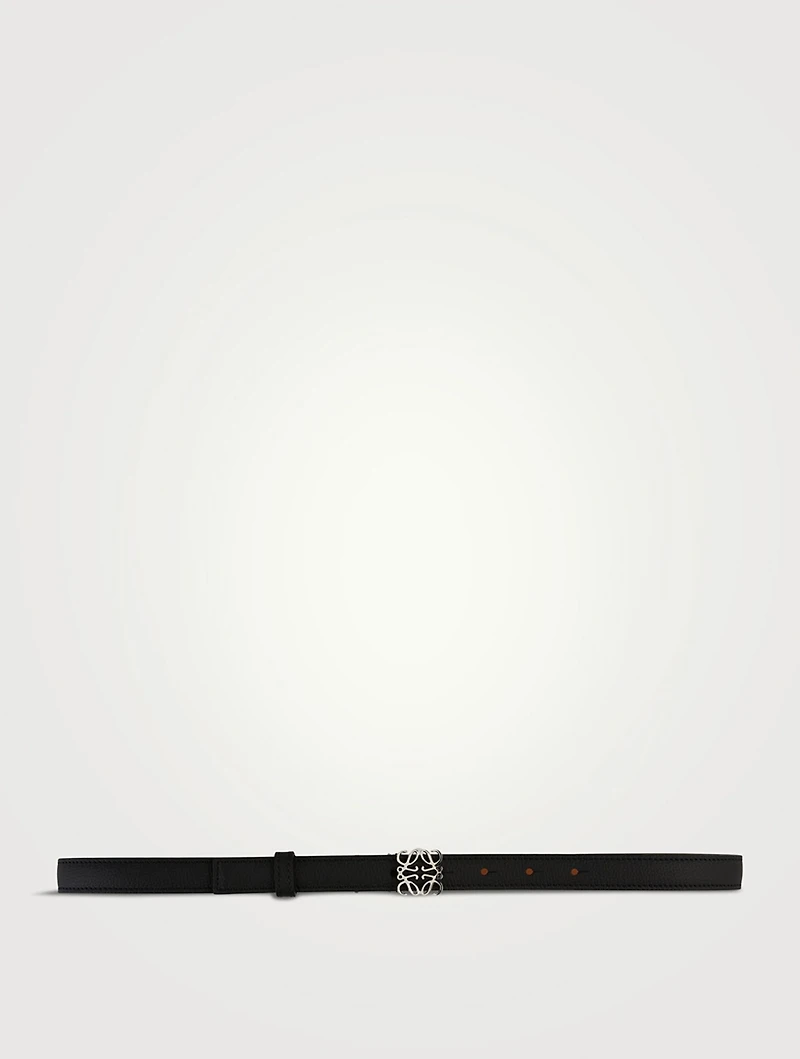 Leather Belt With Logo
