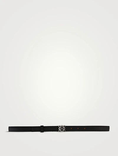 Leather Belt With Logo