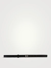 Leather Belt With Logo
