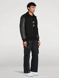 Wool And Leather Varsity Jacket