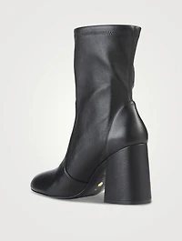 Flareblock Leather Sock Boots