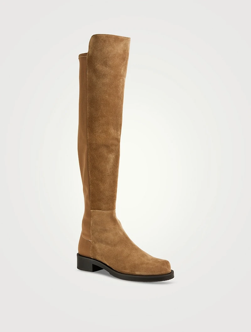 5052 Bold Suede Over-The-Knee Boots