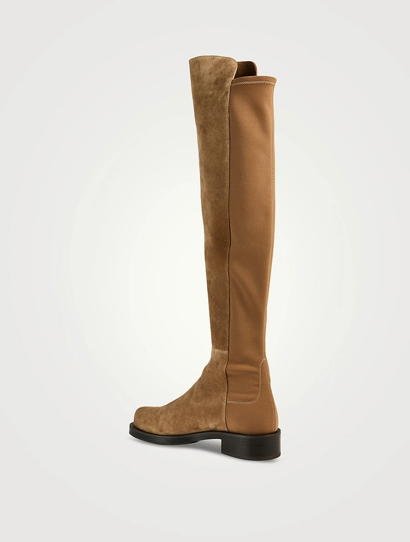 5052 Bold Suede Over-The-Knee Boots