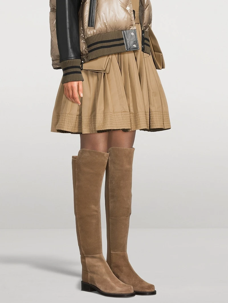 5052 Bold Suede Over-The-Knee Boots