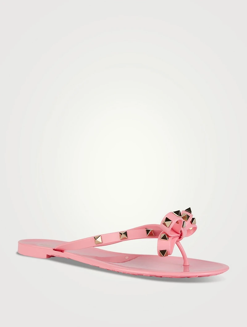 Rockstud Jelly Thong Sandals