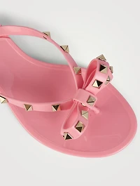 Rockstud Jelly Thong Sandals