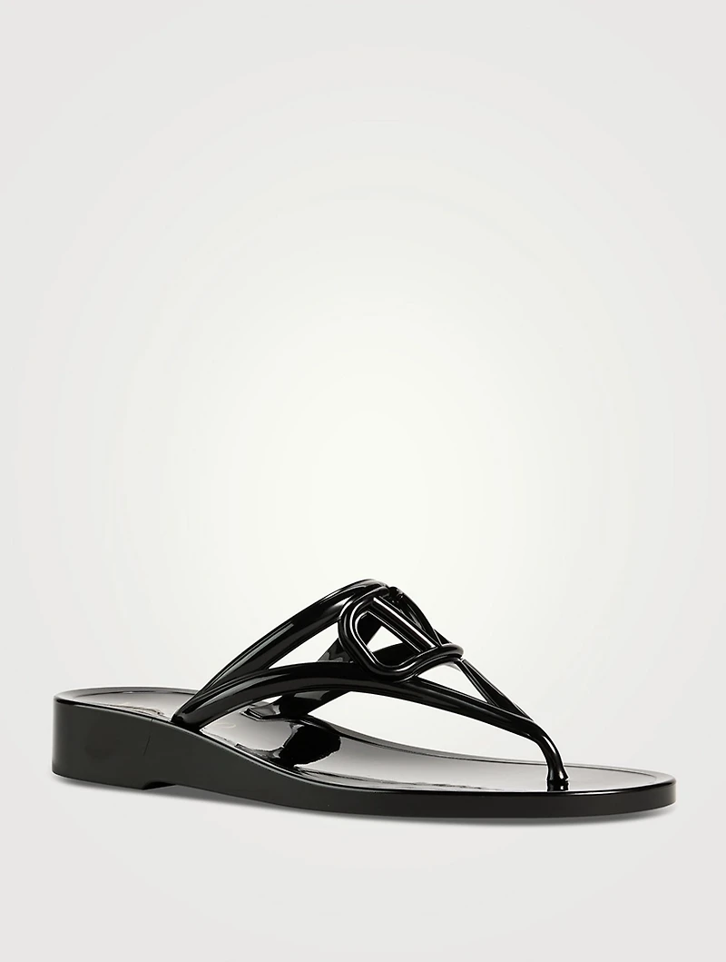VLOGO Rubber Thong Sandals