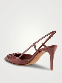VLOGO Patent Leather Slingback Pumps