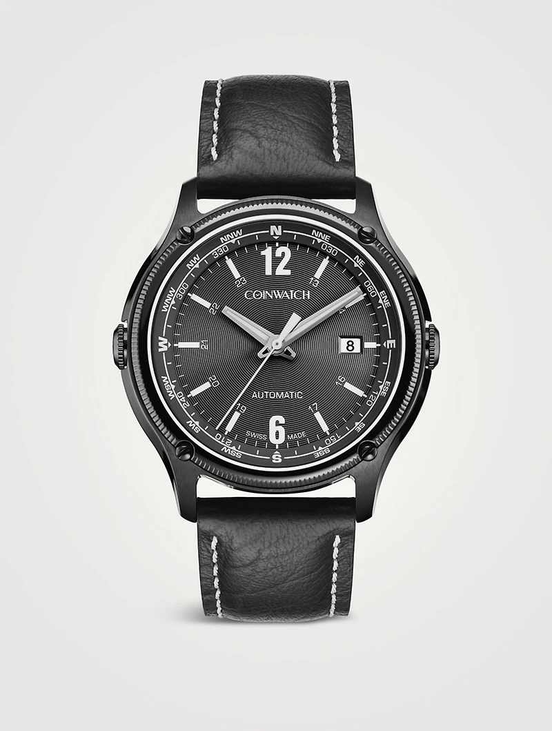 Medallion PVD Compass Watch
