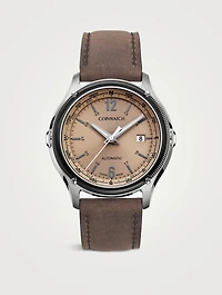 Medallion Stainless Steel Compass Watch