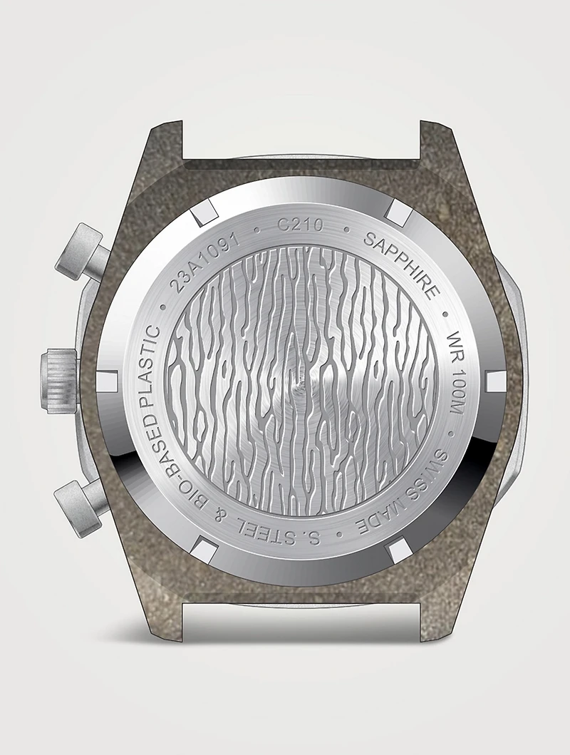 Medallion Coinographer Vegan Leather Watch