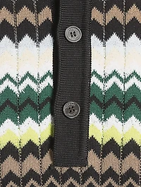 Zig Zag Cotton Polo Shirt