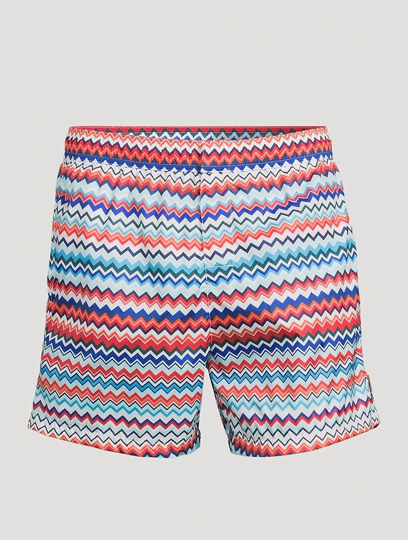 Zip Zag Nylon Swim Shorts