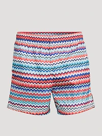 Zip Zag Nylon Swim Shorts