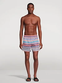 Zip Zag Nylon Swim Shorts