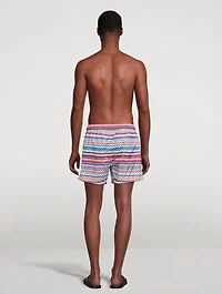 Zip Zag Nylon Swim Shorts