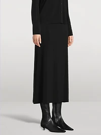 Pull-On Midi Skirt