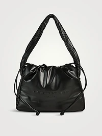 Large Ryan Puff Leather Shoulder Bag