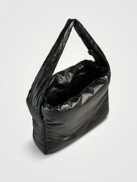Large Ryan Puff Leather Shoulder Bag