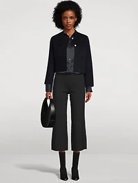 Slim Silk Shirt Pinstripe Print