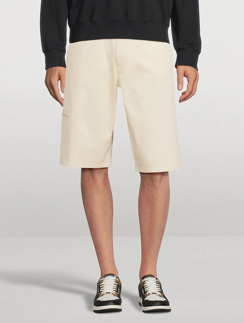 Stretch Cotton Cargo Shorts