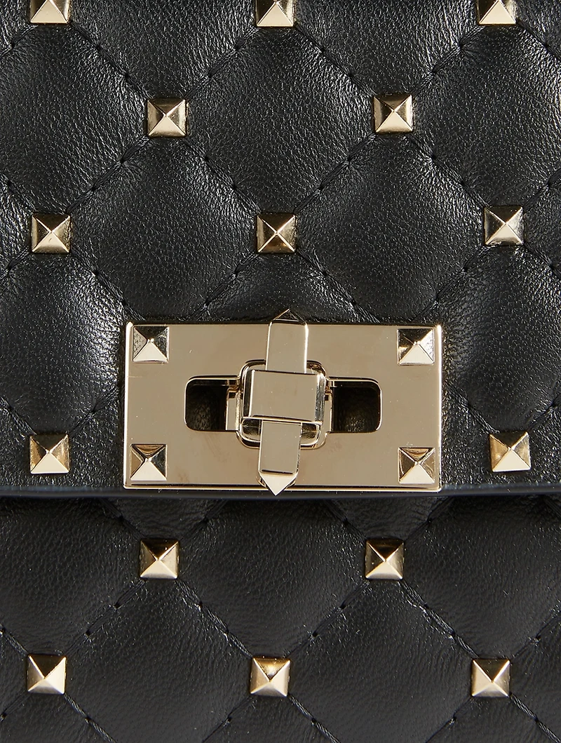 Rockstud Spike Leather Clutch