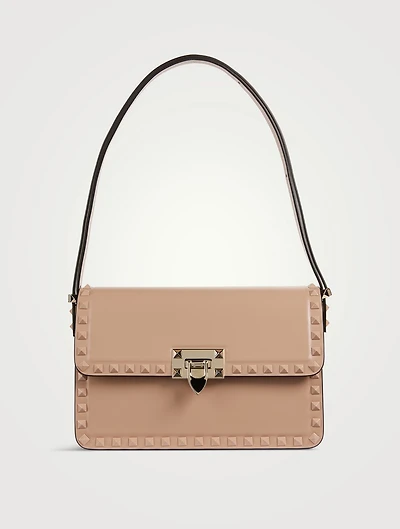 Rockstud Leather Shoulder Bag