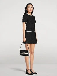 Rockstud Leather Shoulder Bag