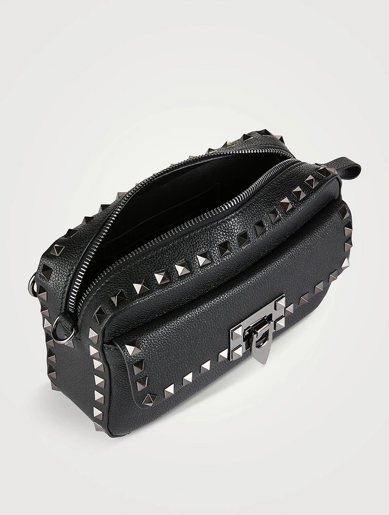 Rockstud Leather Camera Bag