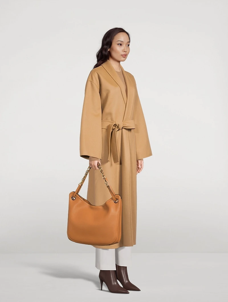 VLOGO Gate Leather Tote Bag