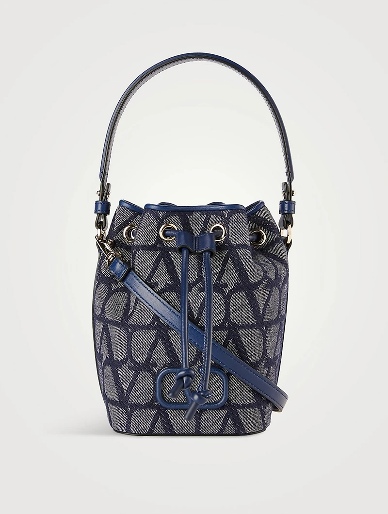 Mini VLOGO Toile Iconographe Bucket Bag