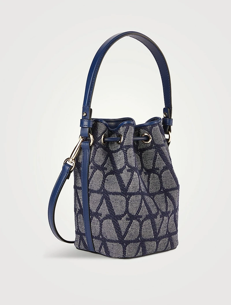 Mini VLOGO Toile Iconographe Bucket Bag